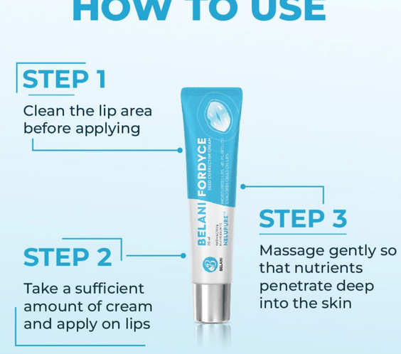 Belani Fordyce Spots Lip Cream, Traitement hydratant pour lèvres foncées, Graines de Fordyce 0,7 fl oz