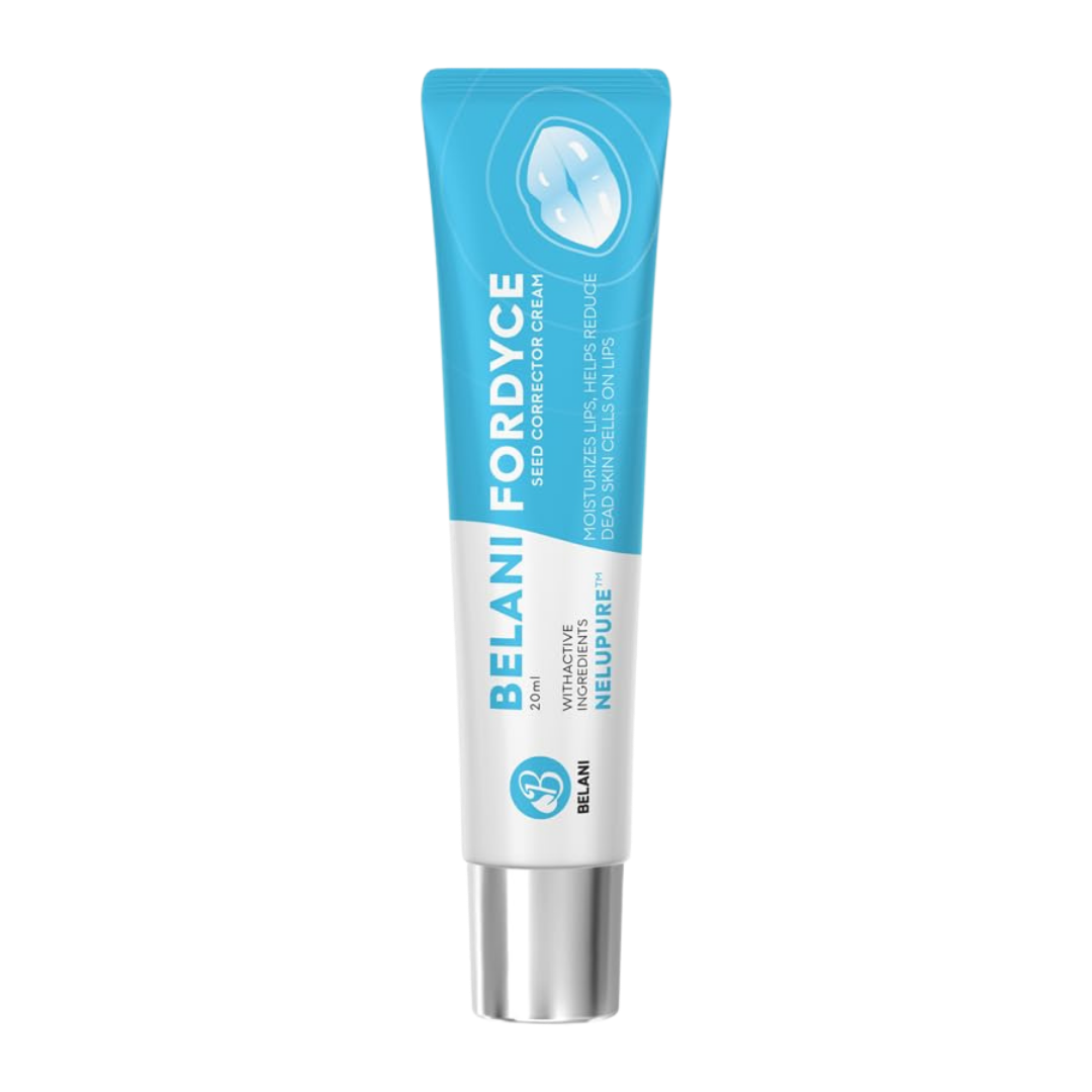 CA - Belani Fordyce Seeds - Crème éclaircissante pour les lèvres foncées, gommage pour les lèvres et taches de Fordyce, lèvres gercées ou pigmentées, baume hydratant pour le soin des lèvres – 20 ml