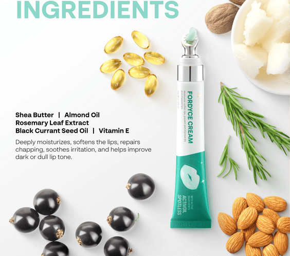 Abera Fordyce Cream – Advanced Formula with HPR (Next-Gen Retinoids), For Lip Acne, Dry, Chapped Lips (0.7 Oz)