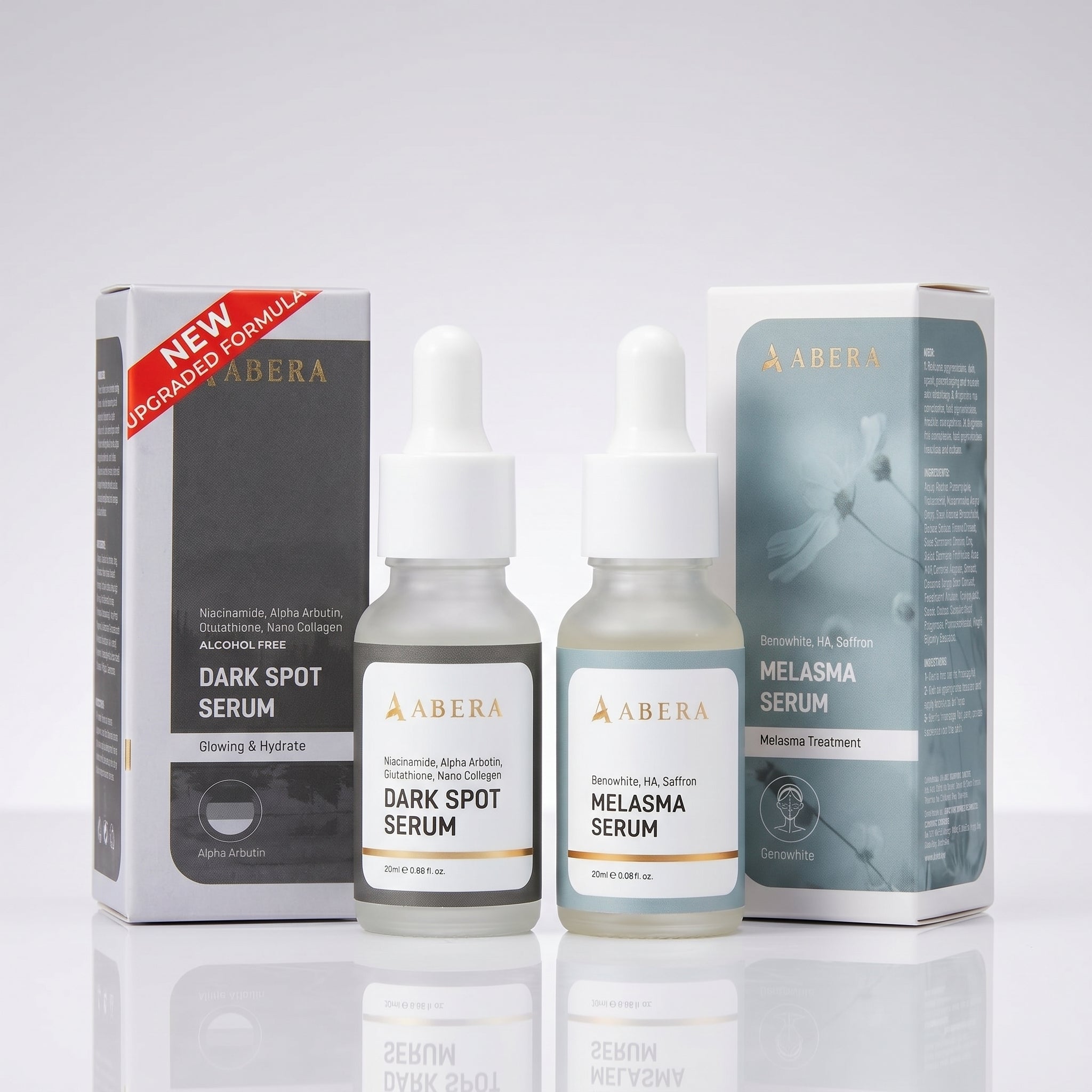 The Flawless Serum Duo: Double the Power to Fade Dark Spots, Melasma, Brighten & Boost Moisture