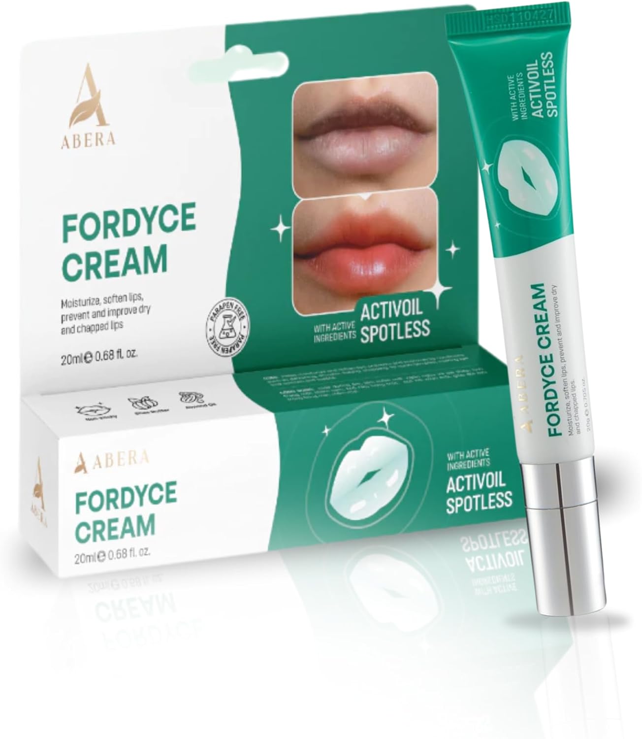 Abera Fordyce Cream – Advanced Formula with HPR (Next-Gen Retinoids), For Lip Acne, Dry, Chapped Lips (0.7 Oz)